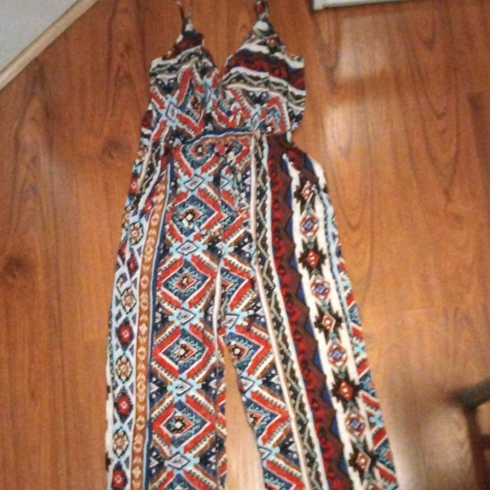 XX1-Vibrant Tribal Print Jumpsuit